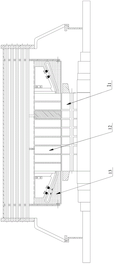 Motor using immersion evaporative cooling and its structure optimization method