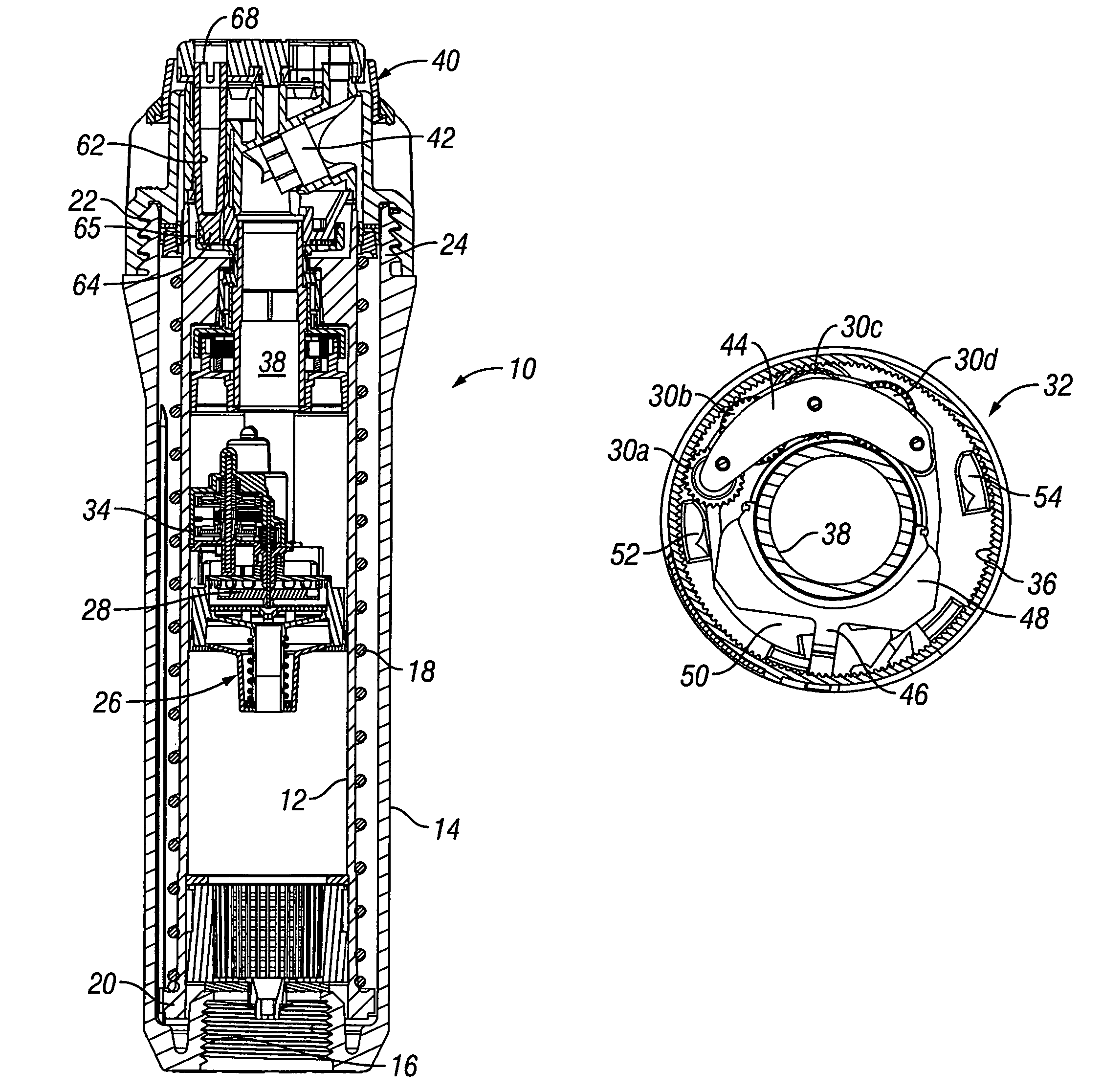Adjustable arc rotor-type sprinkler with selectable uni-directional full circle nozzle rotation
