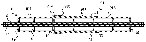 A multi-station winding mold for manufacturing an intermediate pipe and a manufacturing method for the intermediate pipe