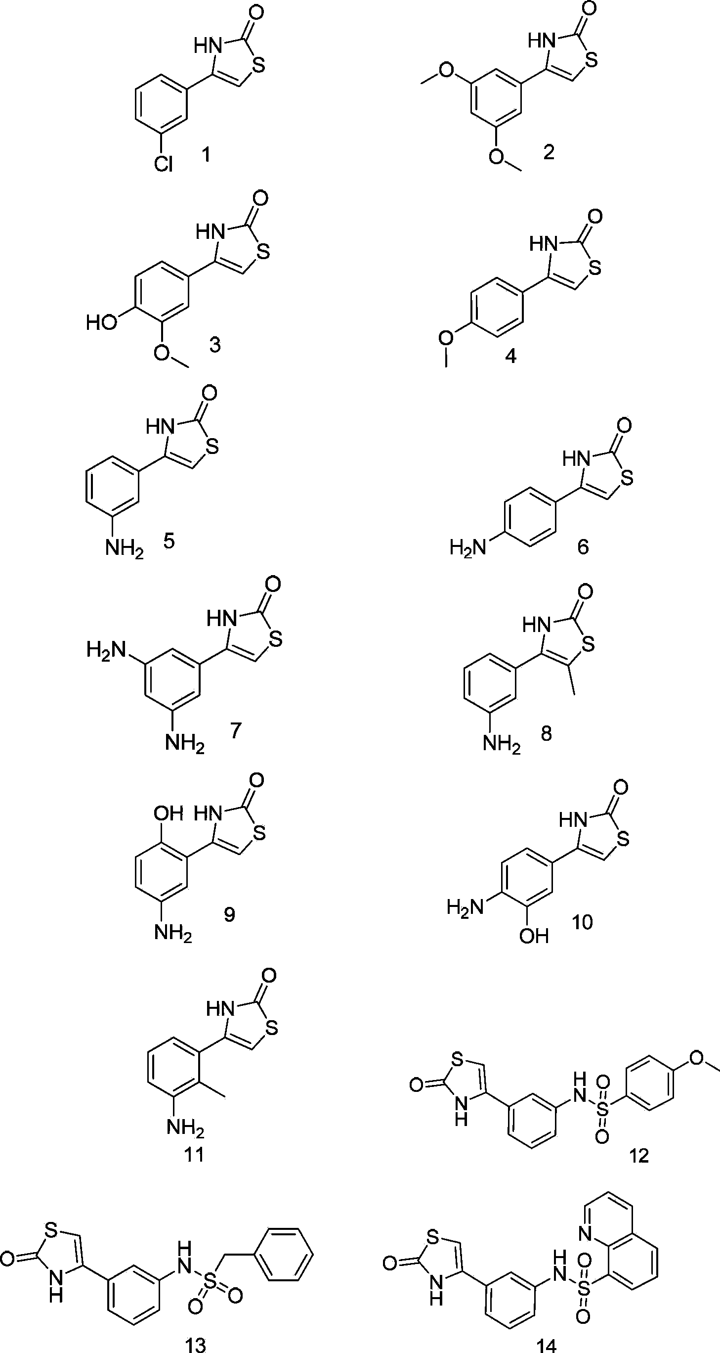 Thiazoline compounds and pharmaceutical composition and application thereof