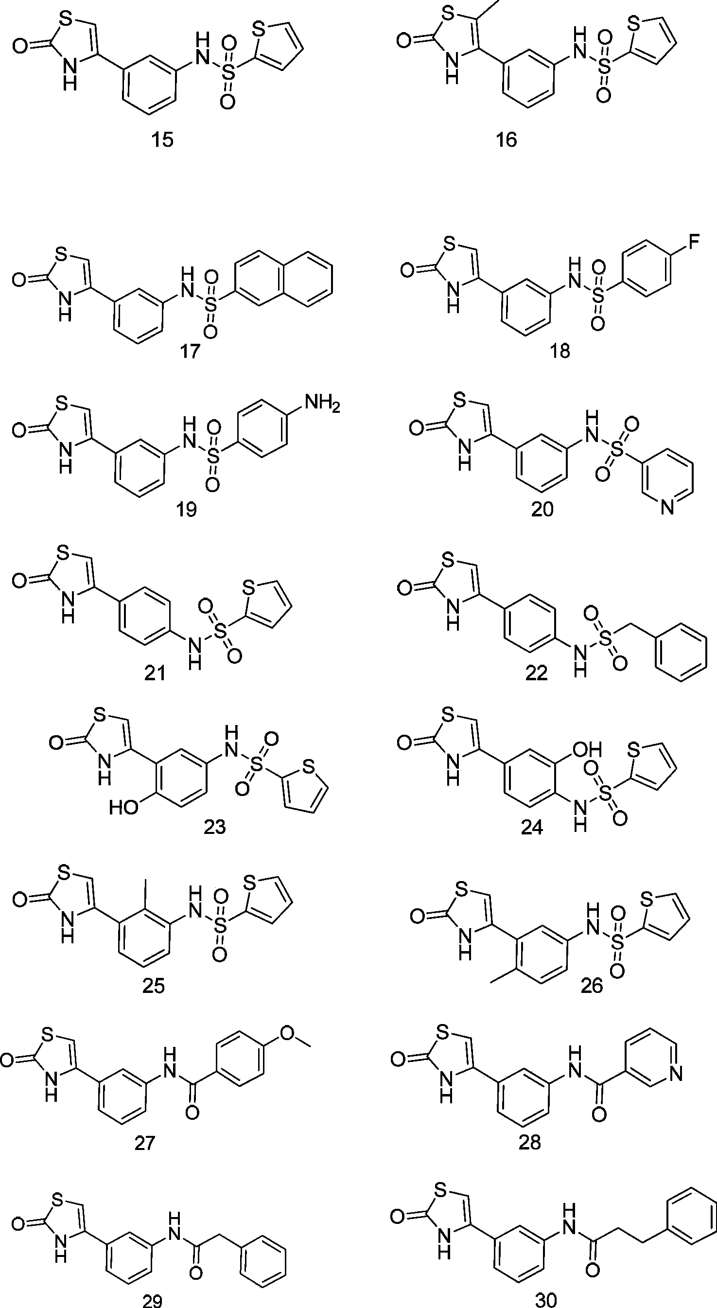 Thiazoline compounds and pharmaceutical composition and application thereof