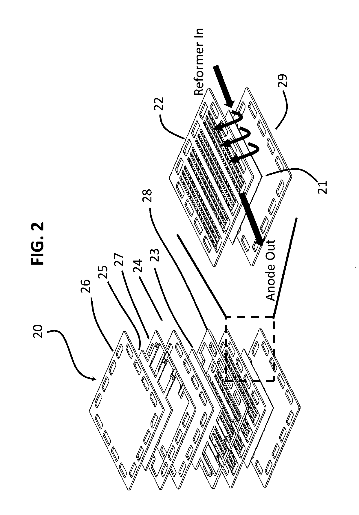 Solid oxide fuel cell with internal reformer