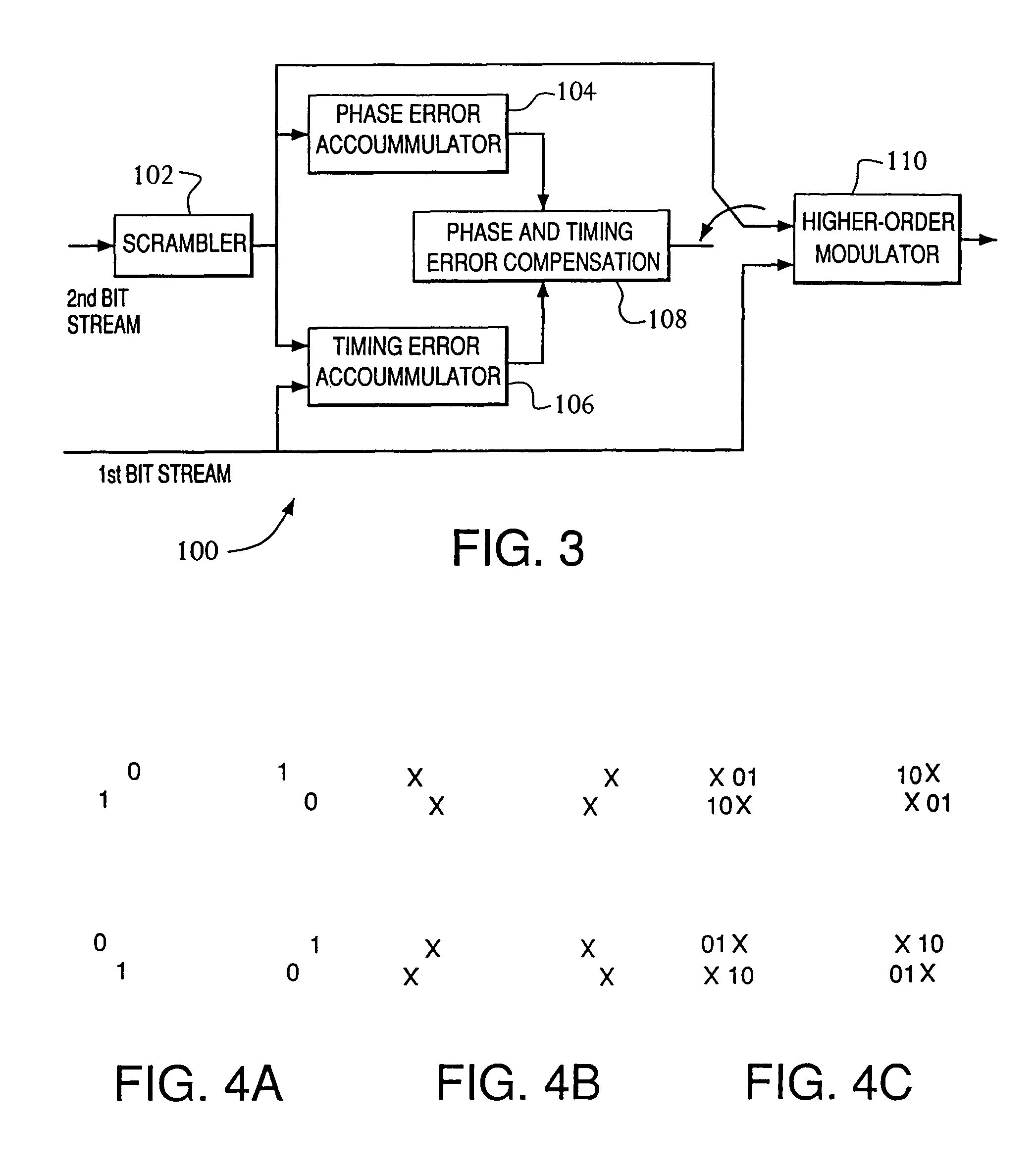 Method and apparatus for providing higher order modulation that is backwards compatible with quaternary phase shift keying(QPSK) or offset quaternary phase shift keying (OQPSK)
