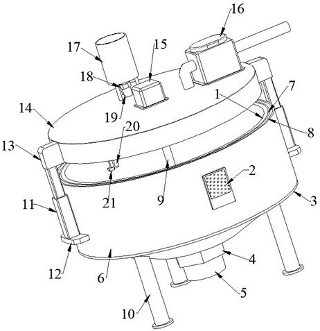 Device and method for preparing natural antibacterial cotton-containing modal chitosan fiber blended knitted fabric