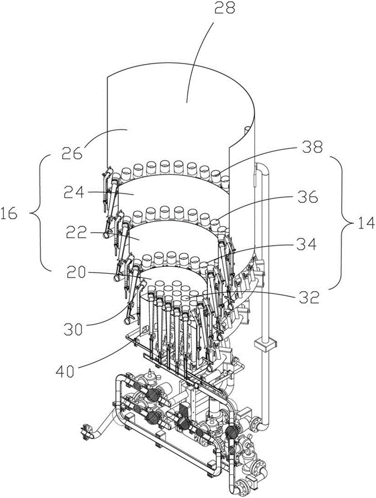 Ejection type combustion device and protective covers thereof