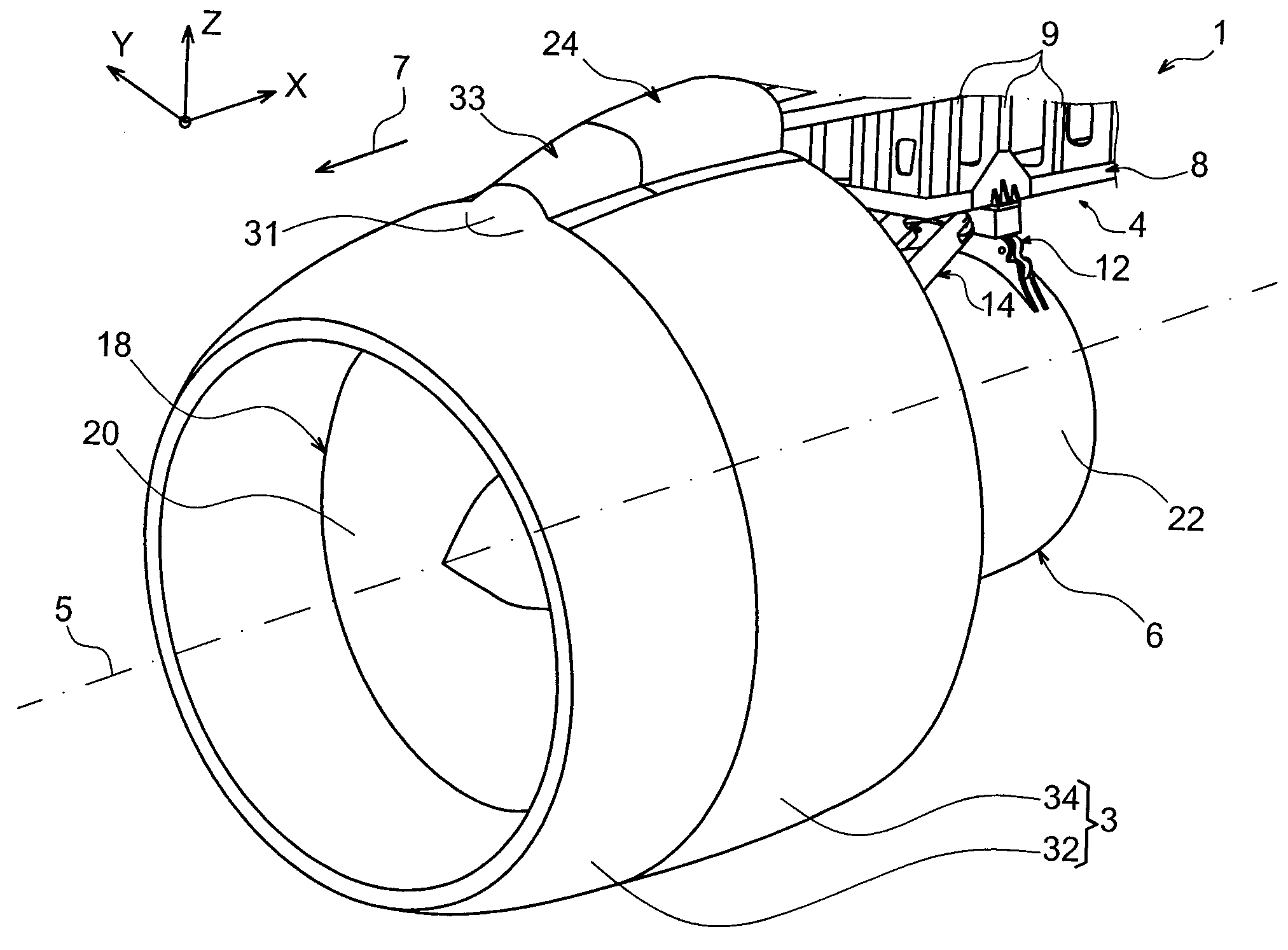 Engine assembly for aircraft comprising an aerodynamic coupling fairing mounted on two separate elements