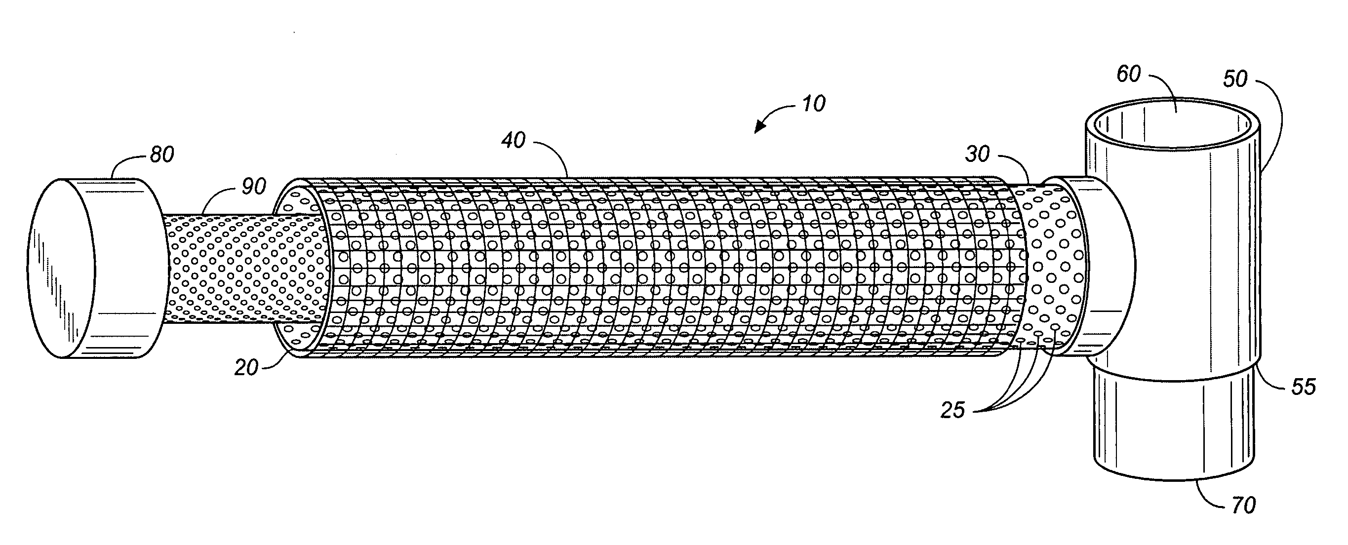 Trench drain filter assembly