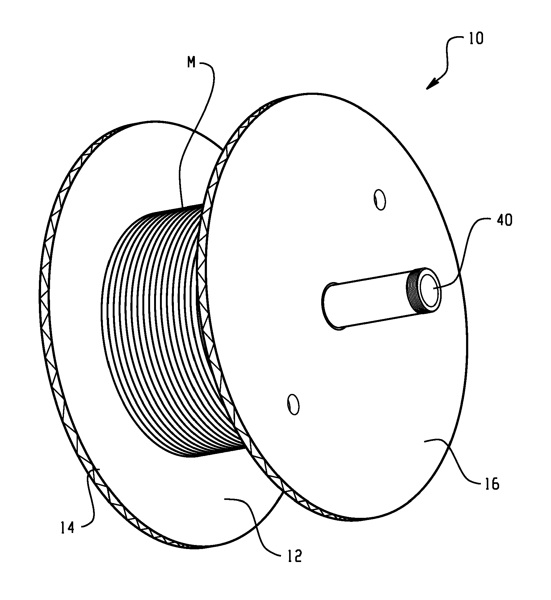 Corrugated paper reel