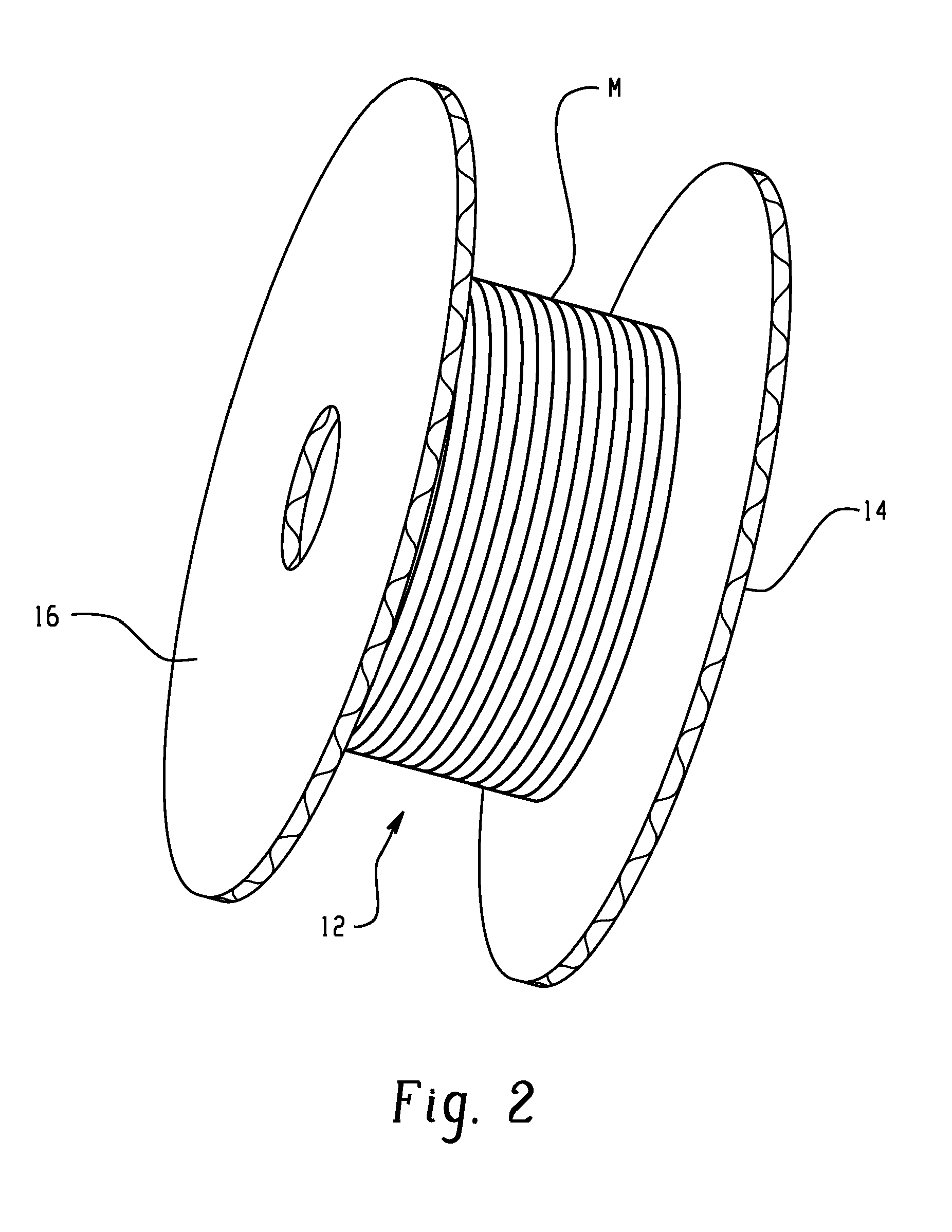 Corrugated paper reel