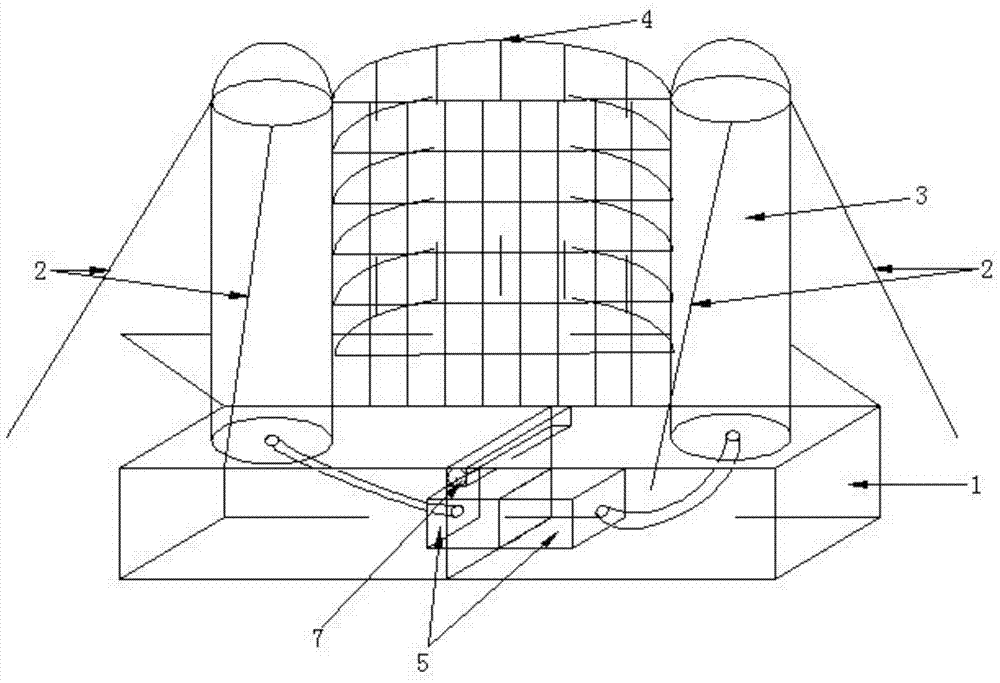 Airport quick response air bag type blocking system