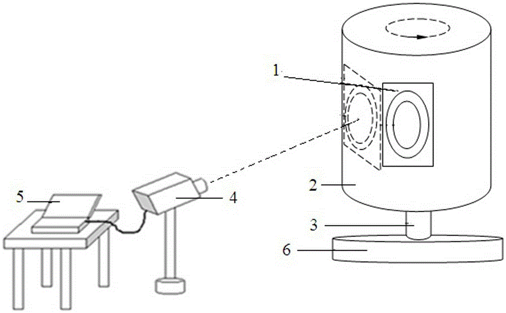 Single-camera vision measurement method using concentric circle target for measuring position posture and rotating angle of object