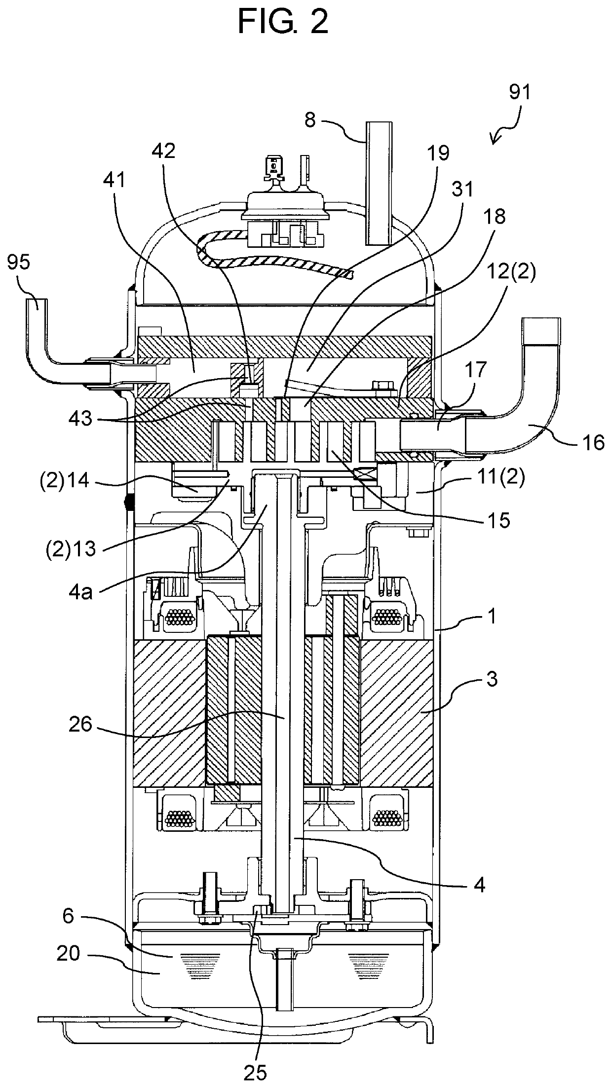 Asymmetrical scroll compressor