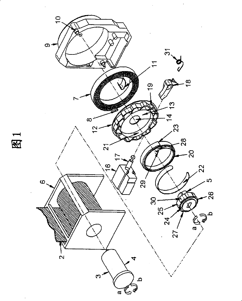 Seat belt automatic retractor with free wheel clutch