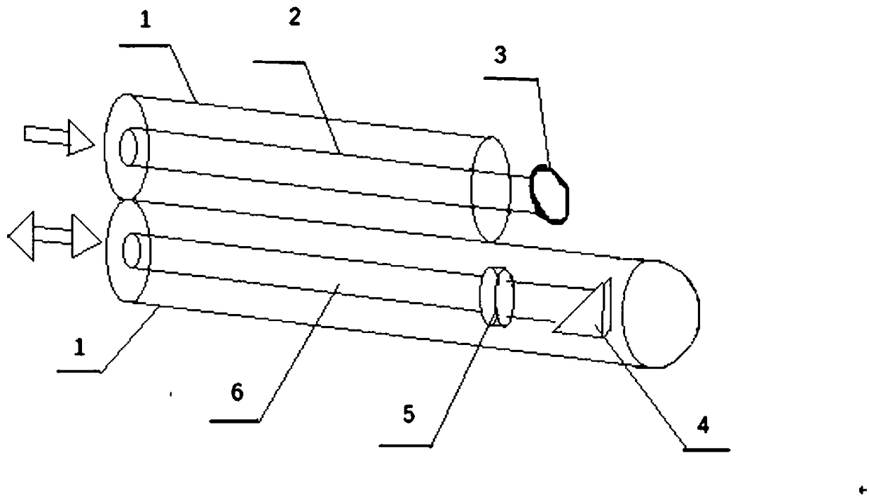 Focused photo-induced ultrasound material and its preparation method and endoscopic photo-induced ultrasound probe