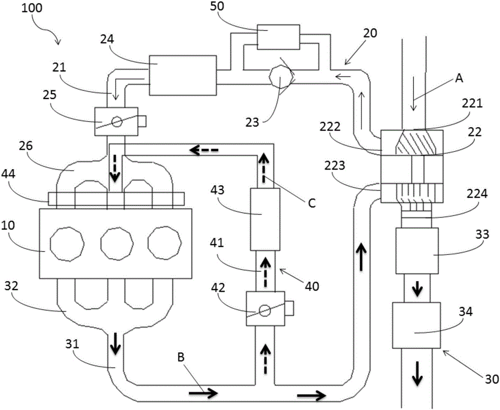 High-pressure exhaust gas recirculation (EGR) system of vehicle engine