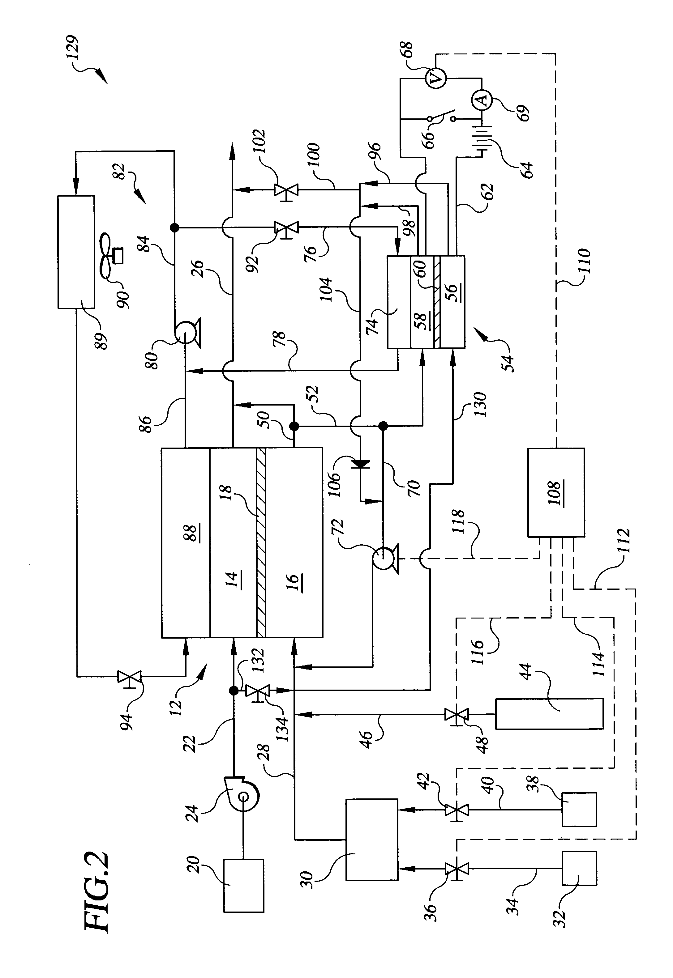 Fuel cell power plant having a fuel concentration sensor cell
