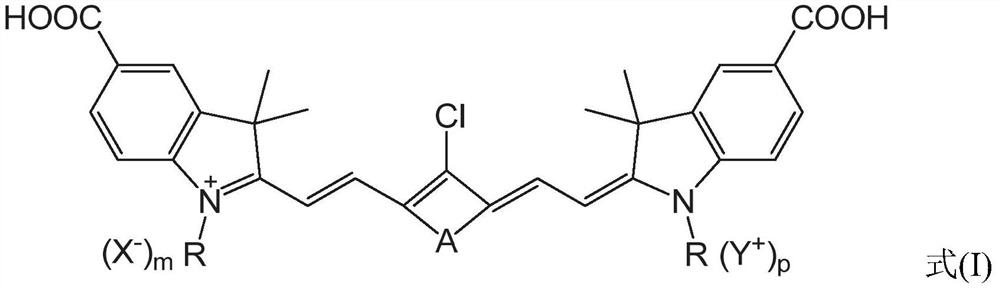 Heptamethine carboxyl indocyanine dye, preparation method and application thereof