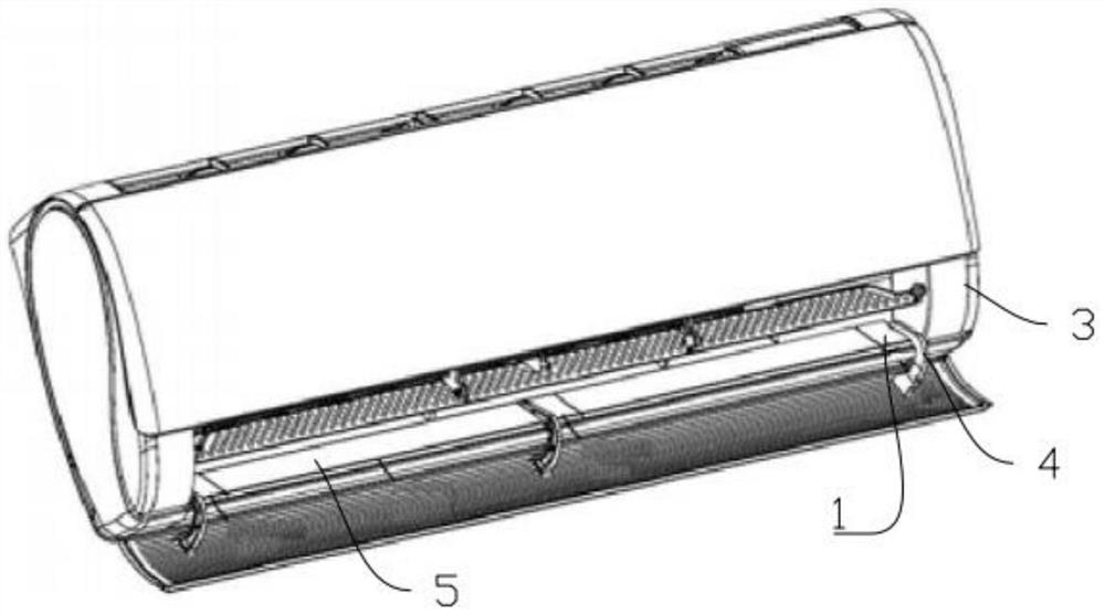 Screw cover mounting structure and air conditioner