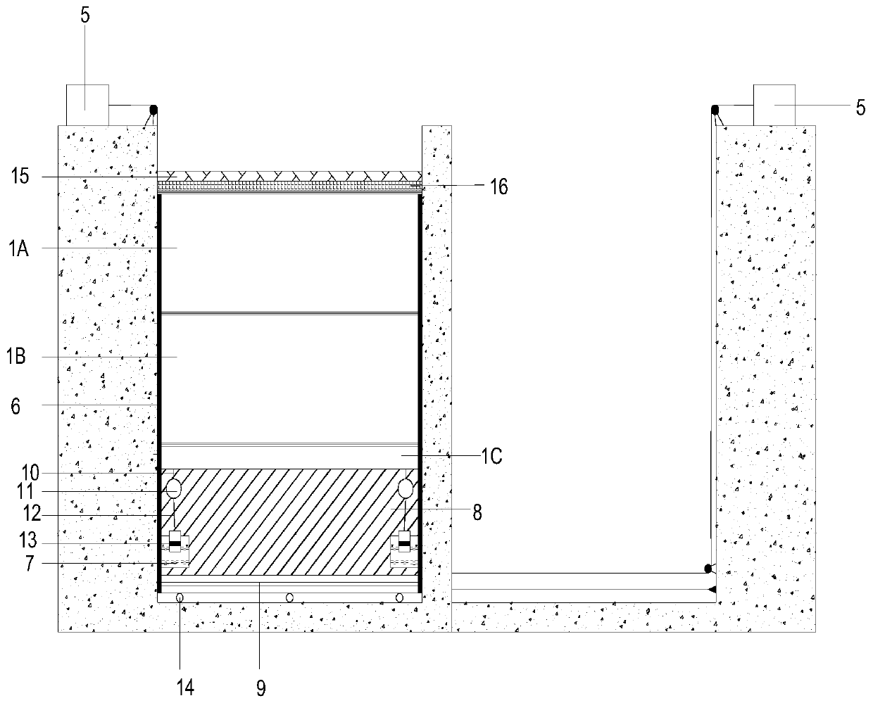 Rope-type overall-horizontal-pull ecological water sluice gate with laminated beams and operation method of water sluice gate