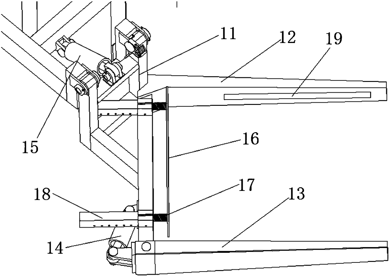 Rectangular bale picking and stacking machine