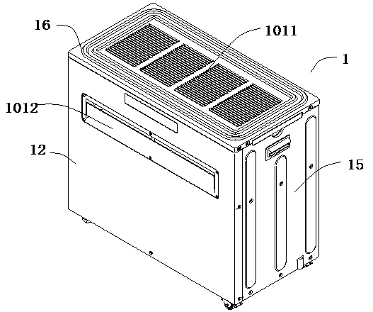 Integrated air conditioner and heat exchanger cleaning device