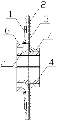 A low specific speed impeller structure and its processing method
