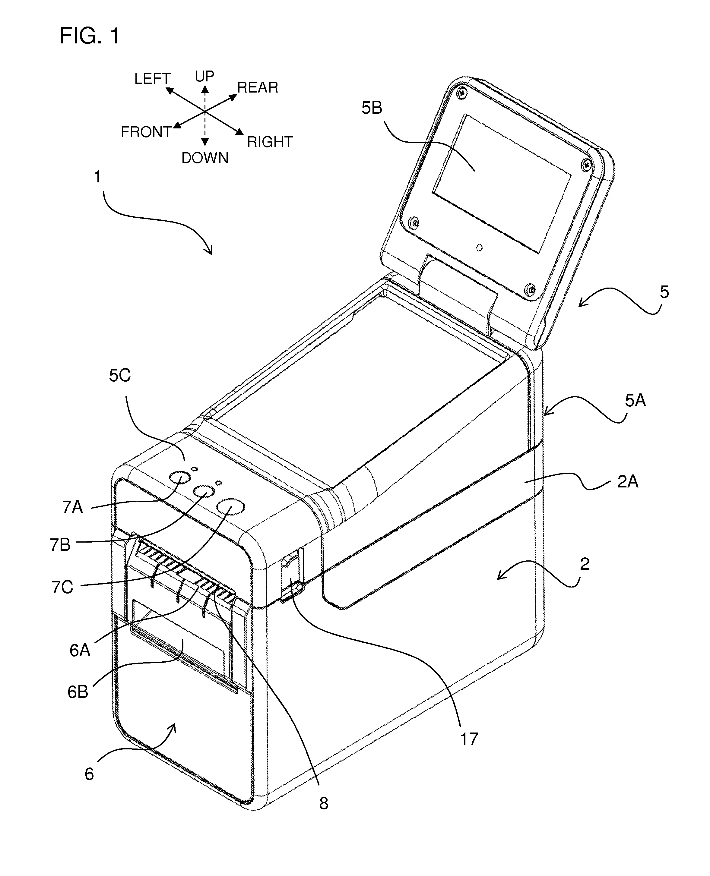 Printer with pair of tape roll guide members having a recessed part for housing a pressing roller