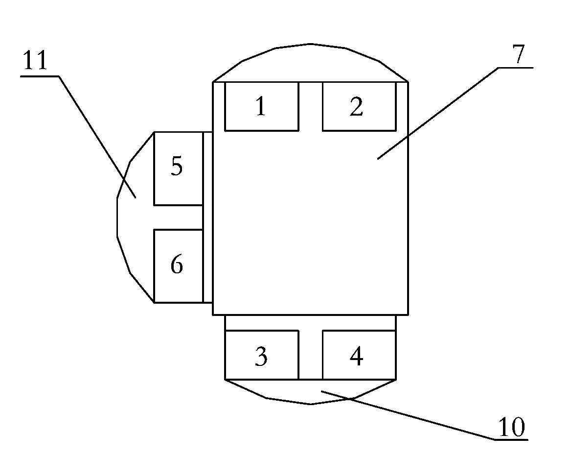 Robot running mechanism with dual purpose of overwater and underwater operations