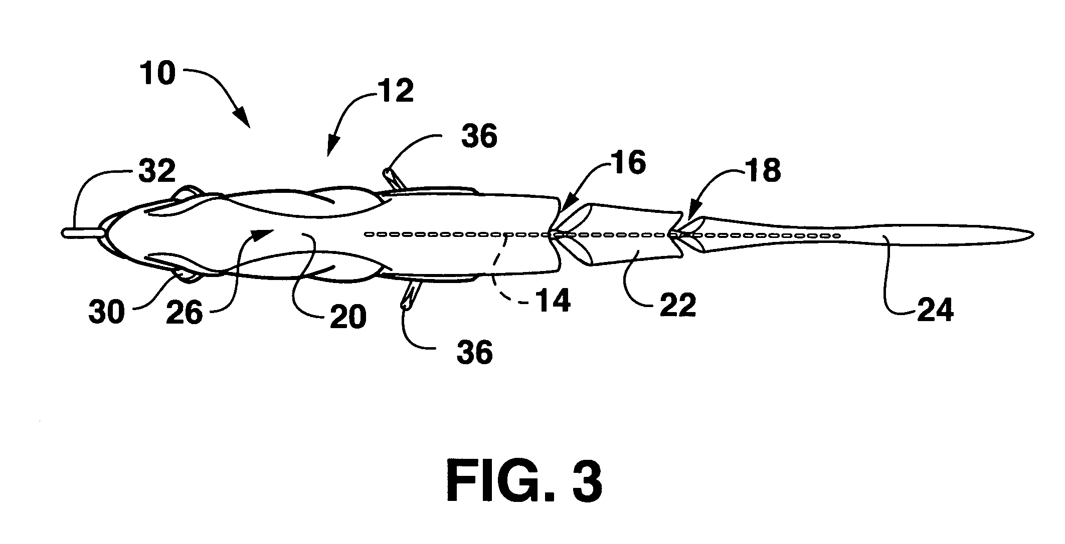 Apparatus and method for a reinforced segmented fishing lure