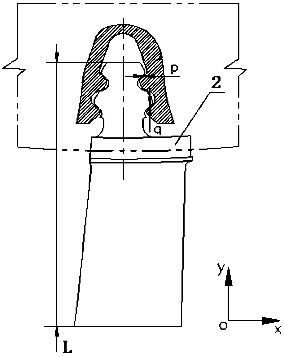 An auxiliary measuring device for the outer diameter of the rotor blade tip of an engine high-pressure turbine