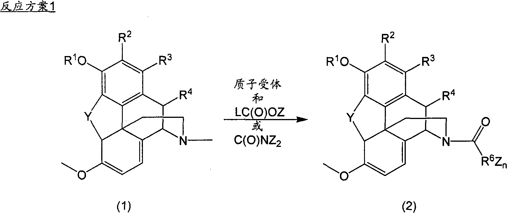 N-demethylation of N-methyl morphinans