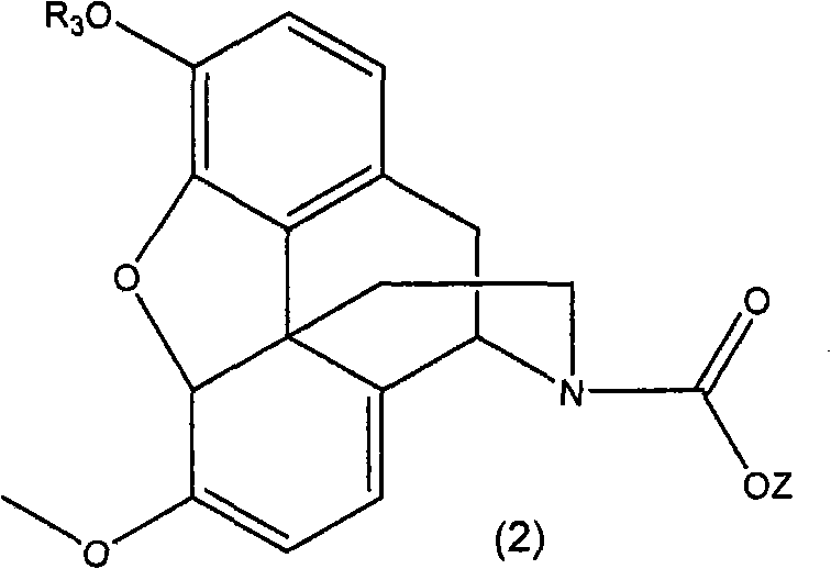 N-demethylation of N-methyl morphinans