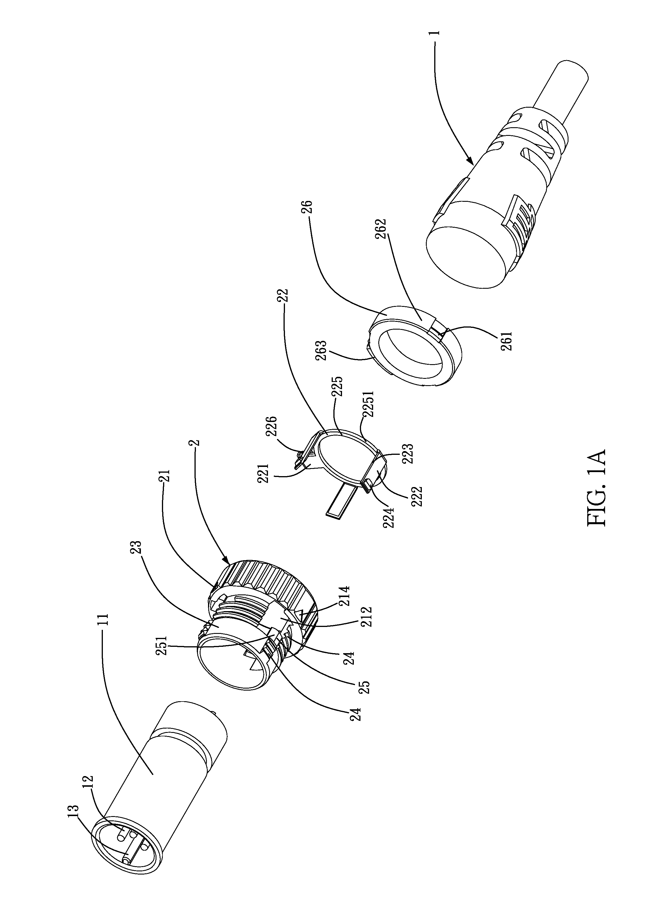 Cable connector with switching structure