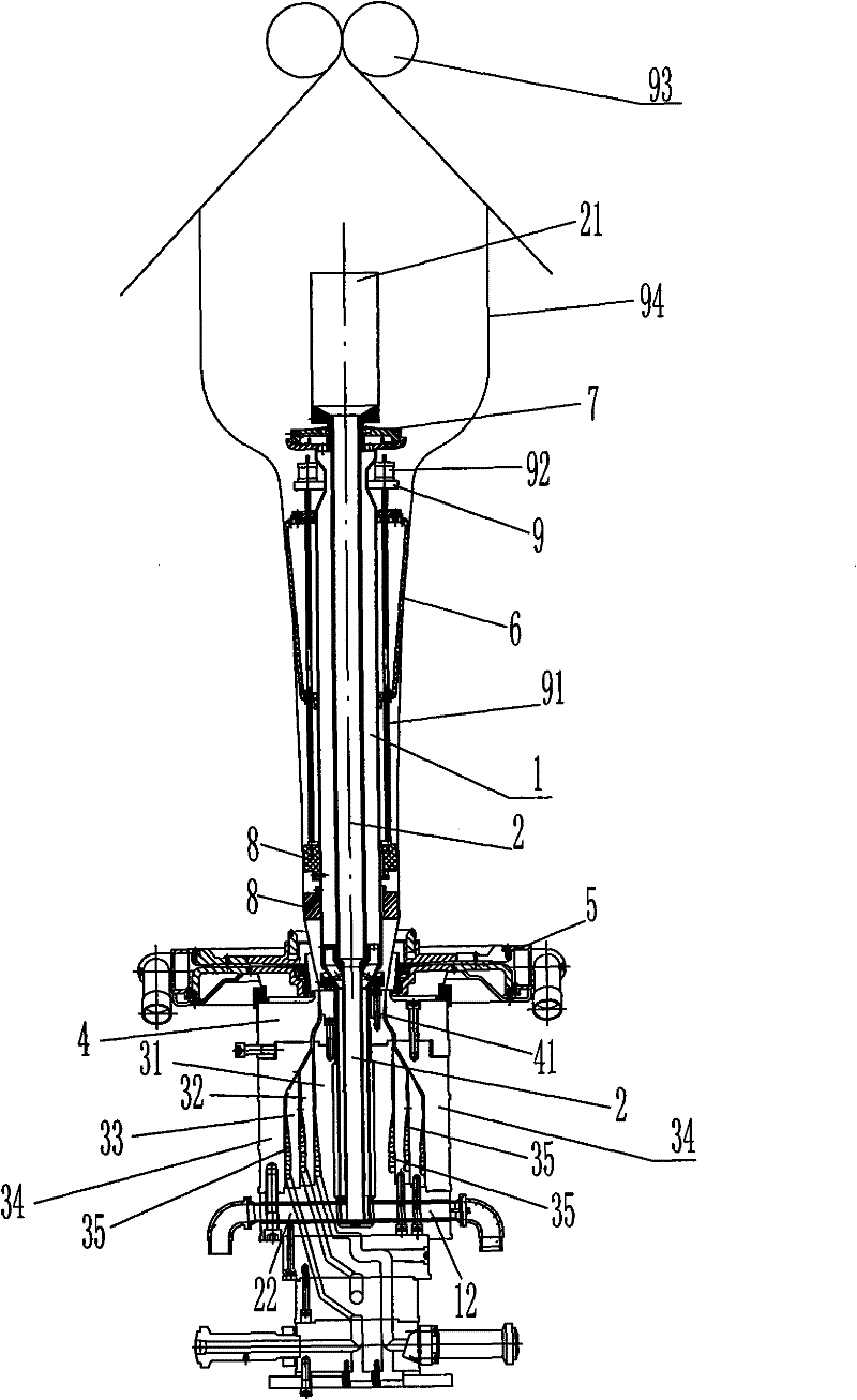 Stone paper blowing production equipment