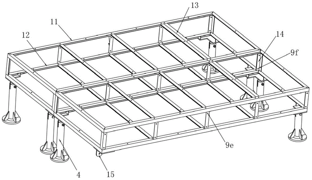 Roof greening frame body and production method thereof