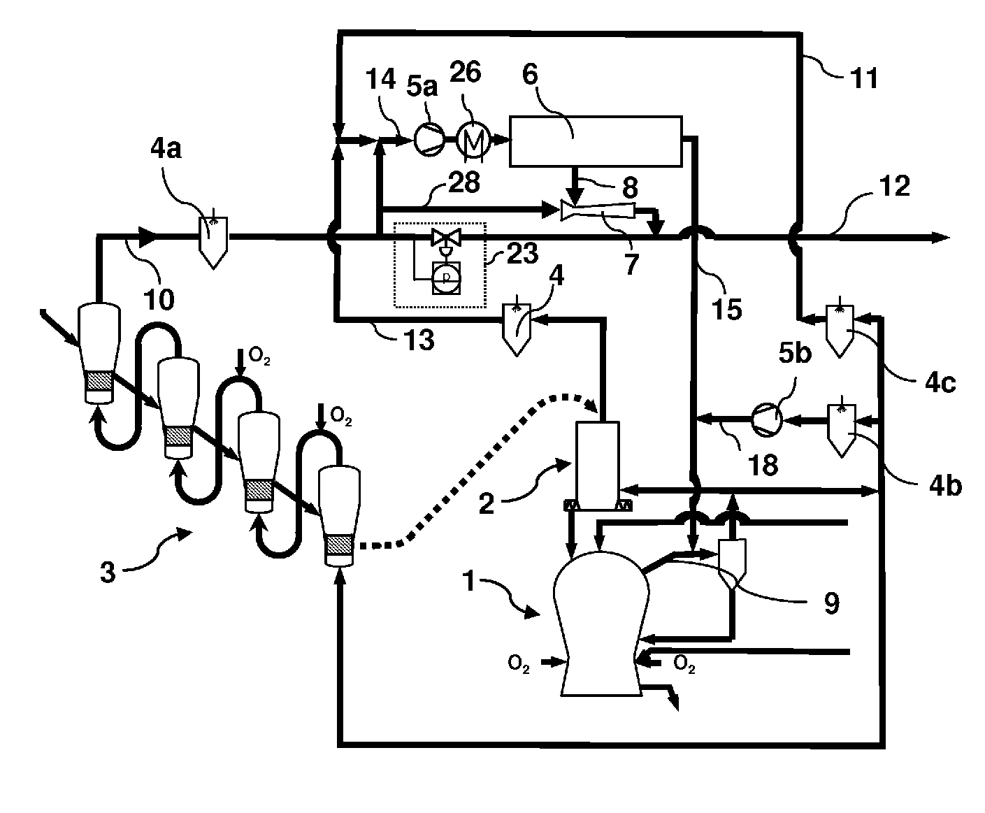 Method and apparatus for separating gaseous component