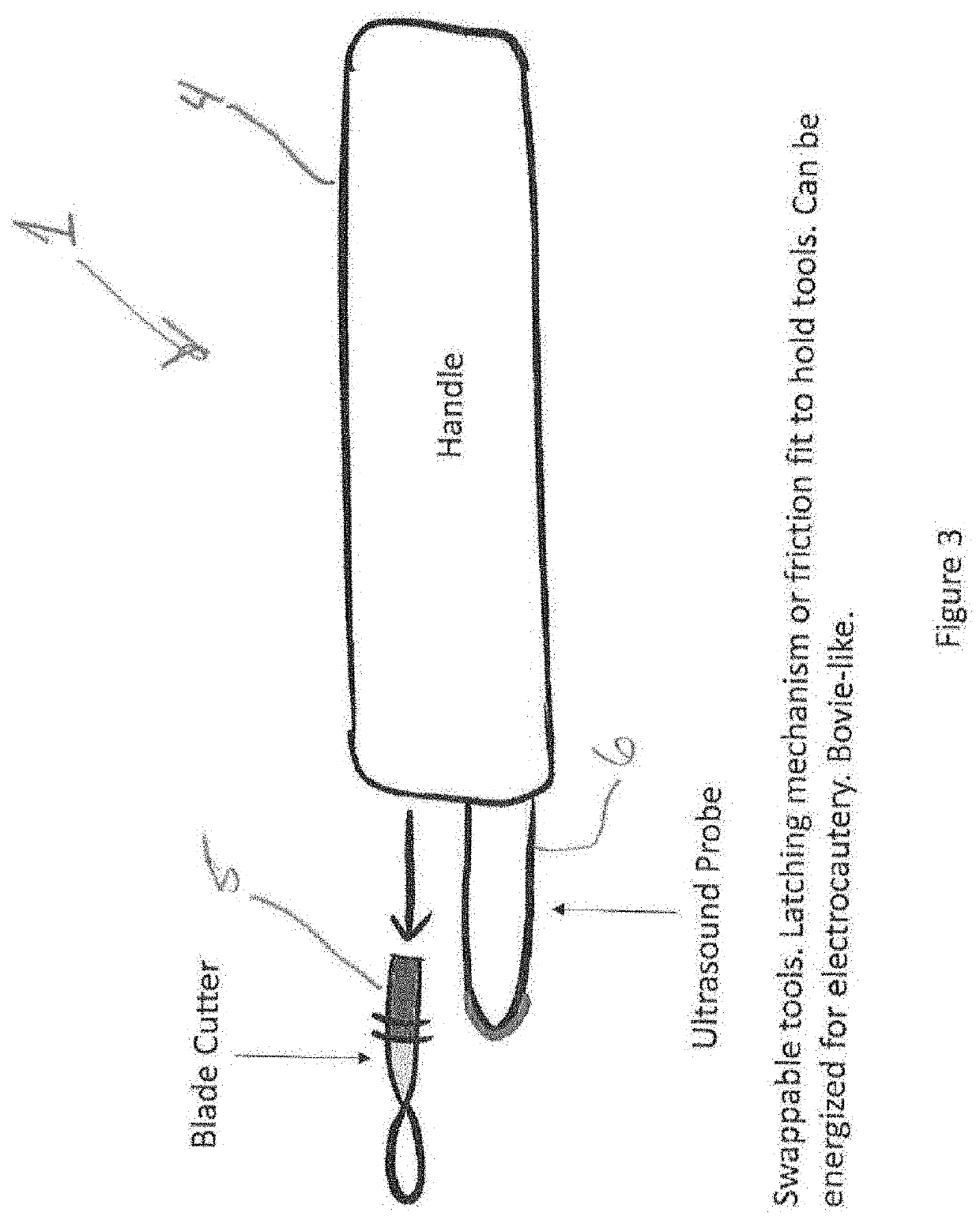 Electrocautery apparatus and method featuring ultrasound guidance