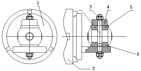 Joint bearing inner sleeve outer spherical surface O-shaped oil groove machining device and machining method