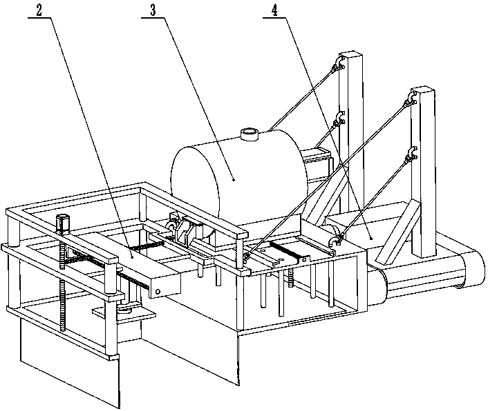 Automatic laying system of subway station platform door insulating sand