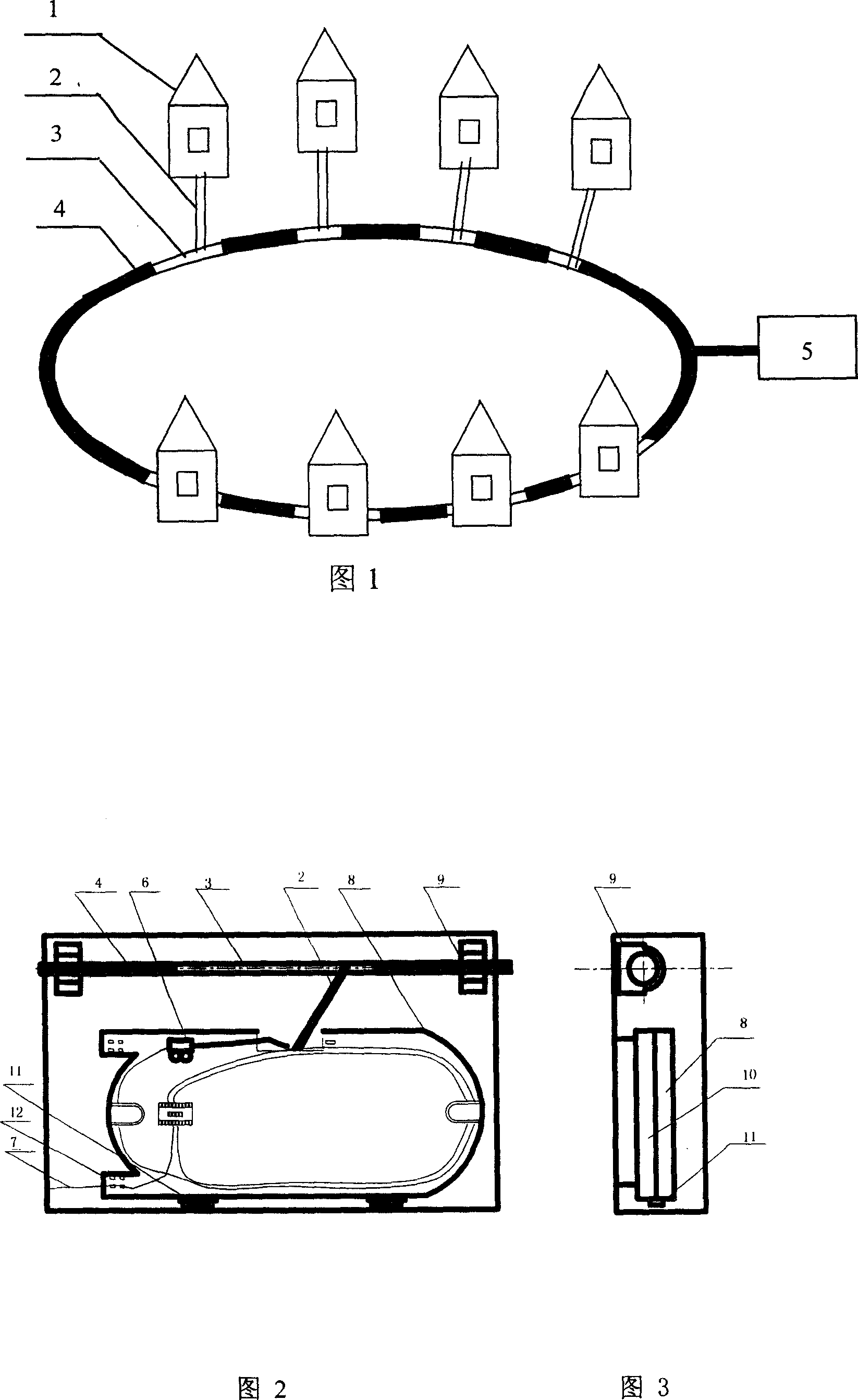 Ring-shape cabling optical fiber laying method for fiber-to-the-home