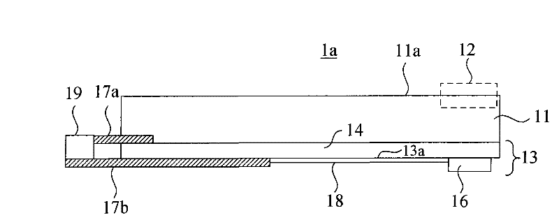 Touch structure for flexible display device