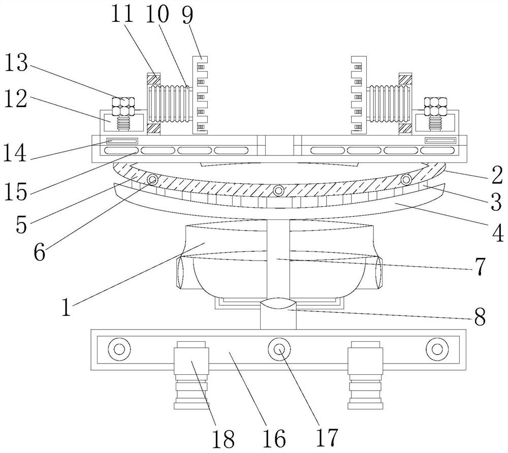 Angle adjusting device of laser sensor