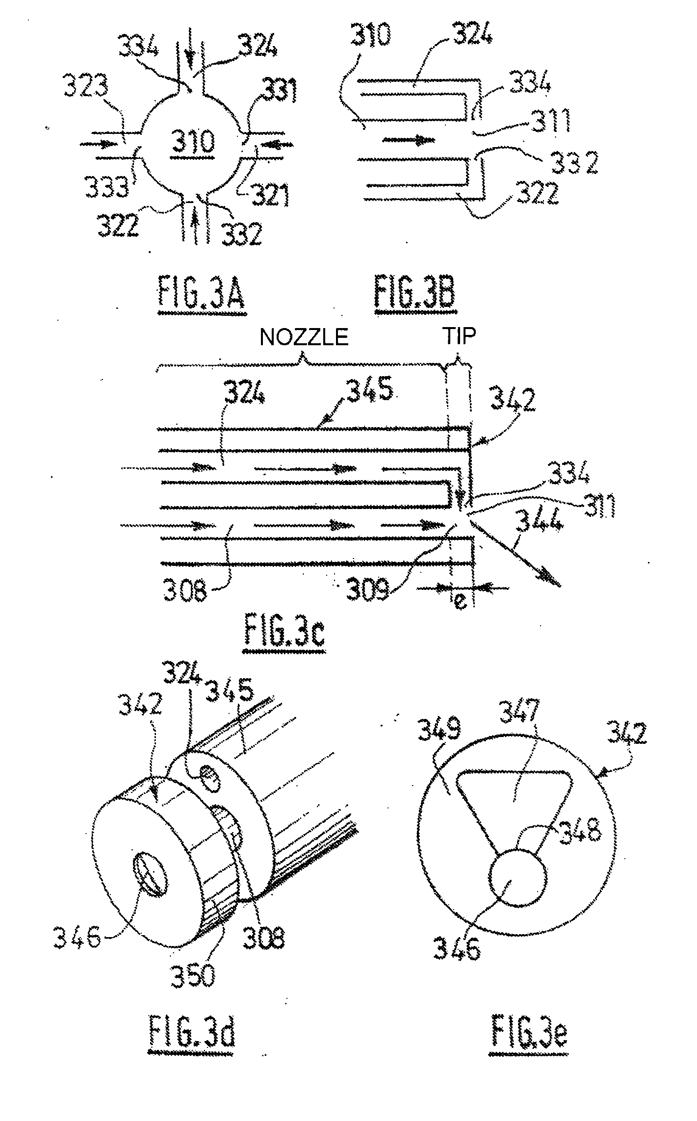 Method and Apparatus for Injecting a Jet of Fluid with a Variable Direction and/or Opening