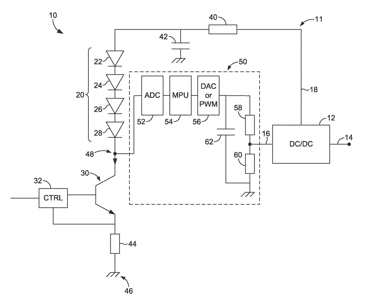 System and method of operating a constant current light-emitting diode pulsing drive circuit