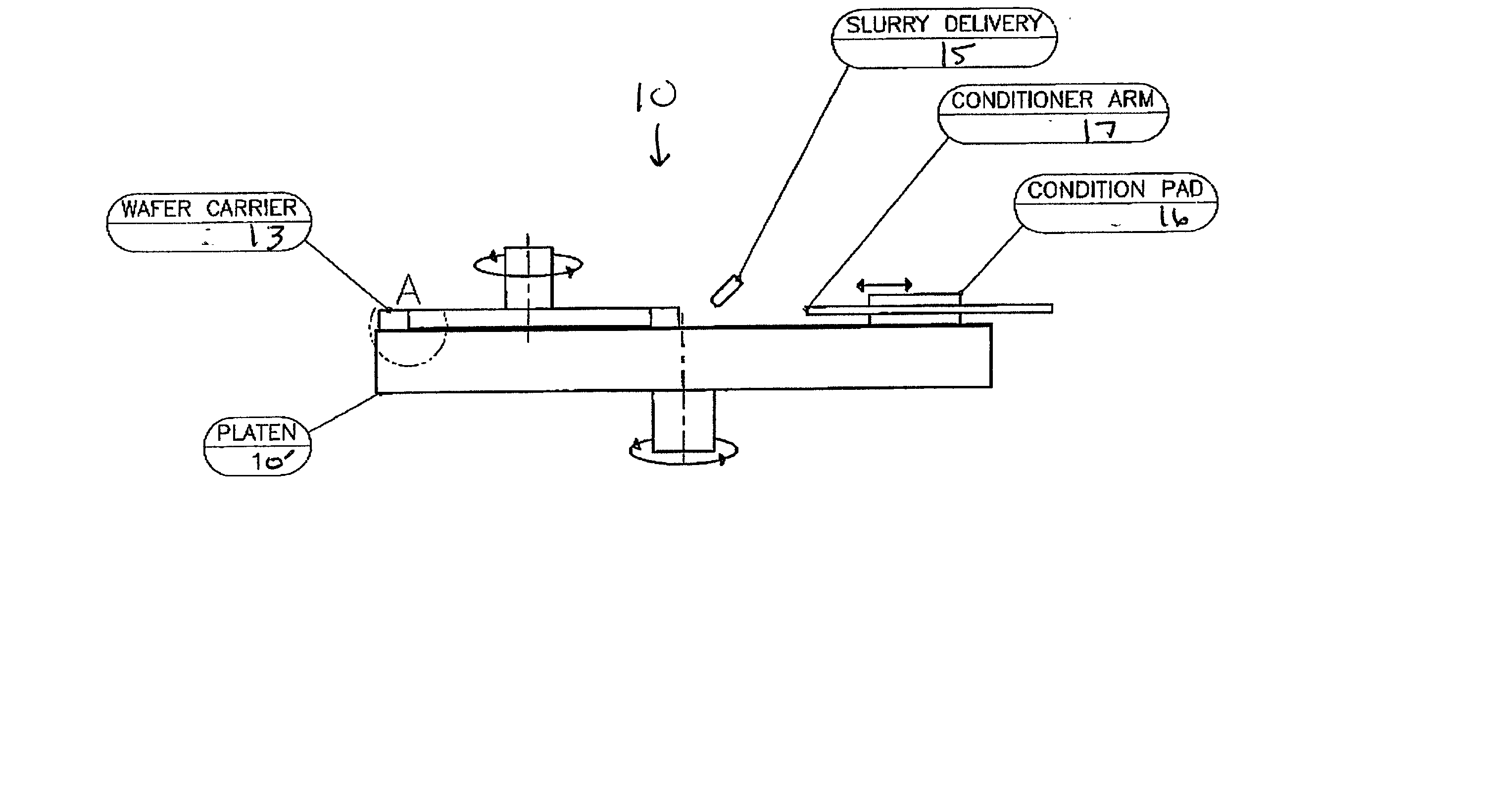 Polishing pad for use in chemical - mechanical palanarization of semiconductor wafers and method of making same