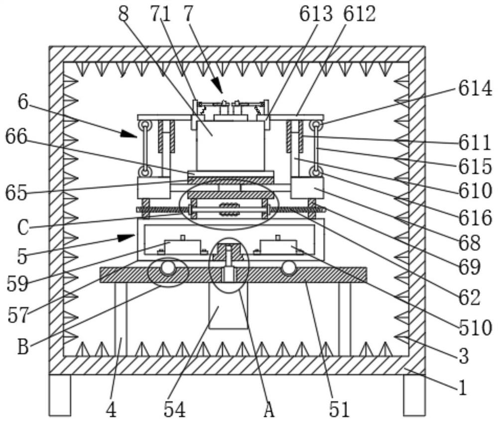 Anechoic chamber with wave-absorbing pyramid for testing automobile controller