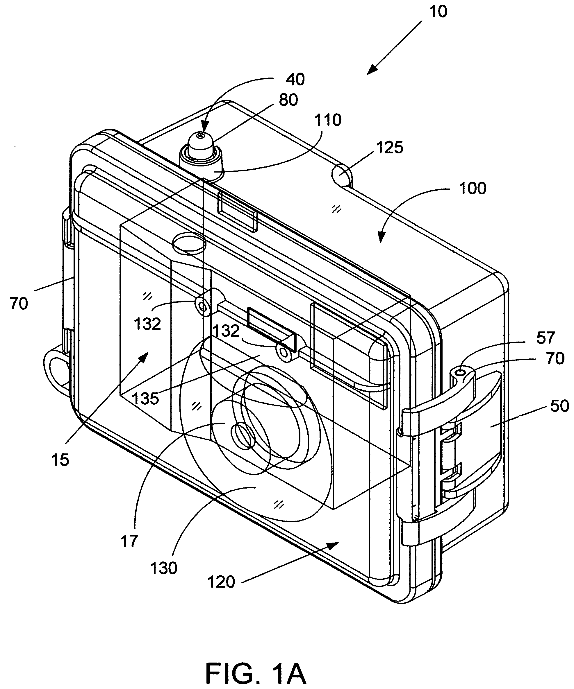 Underwater adaptive camera housing