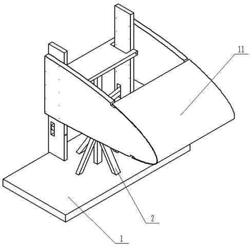 Front edge bending test tool and method