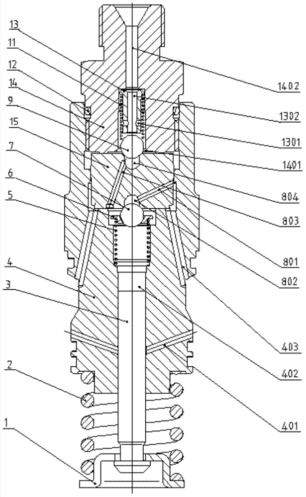 Composite in-out oil valve common rail oil pump