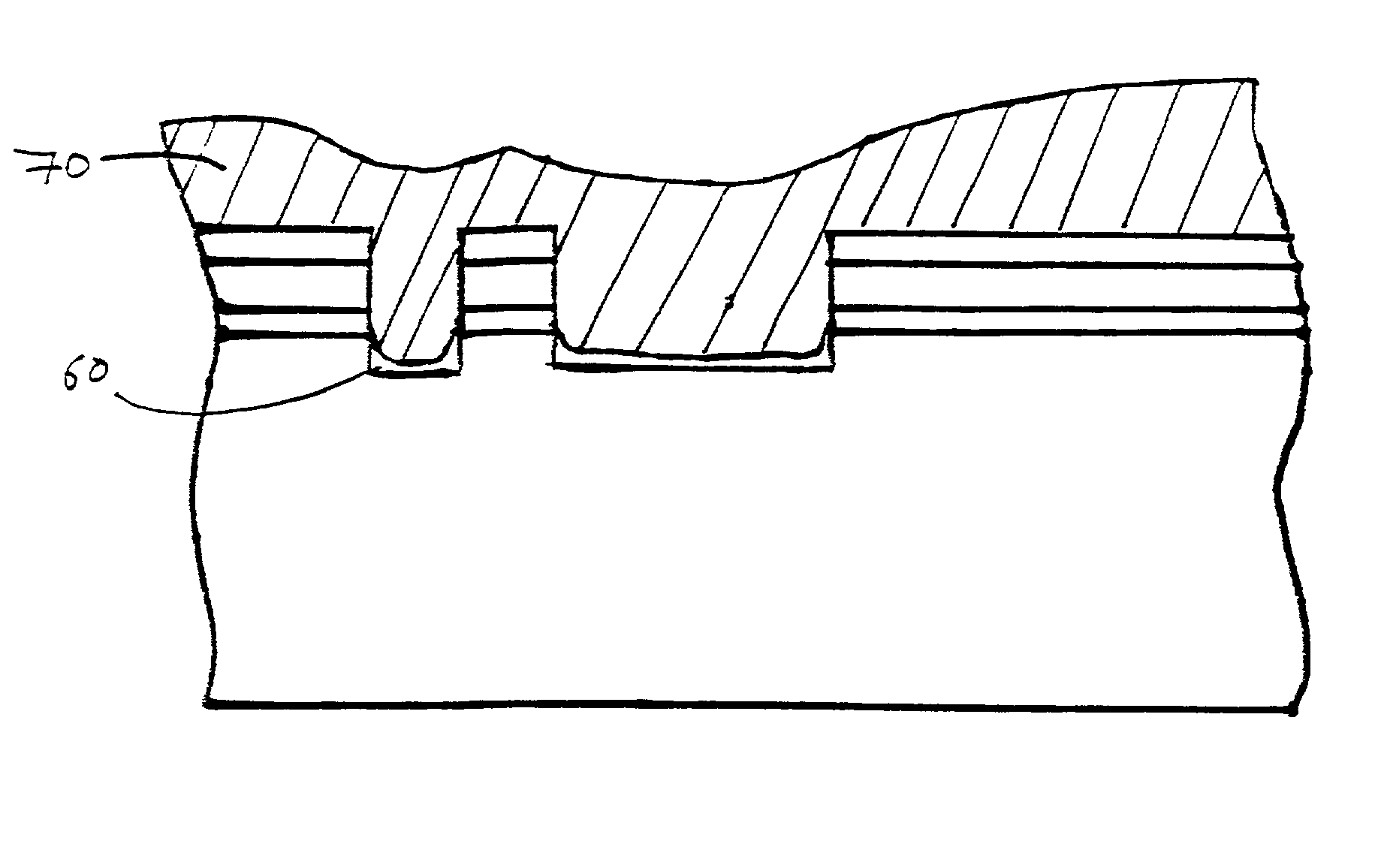 Simplified method of patterning field dielectric regions in a semiconductor device